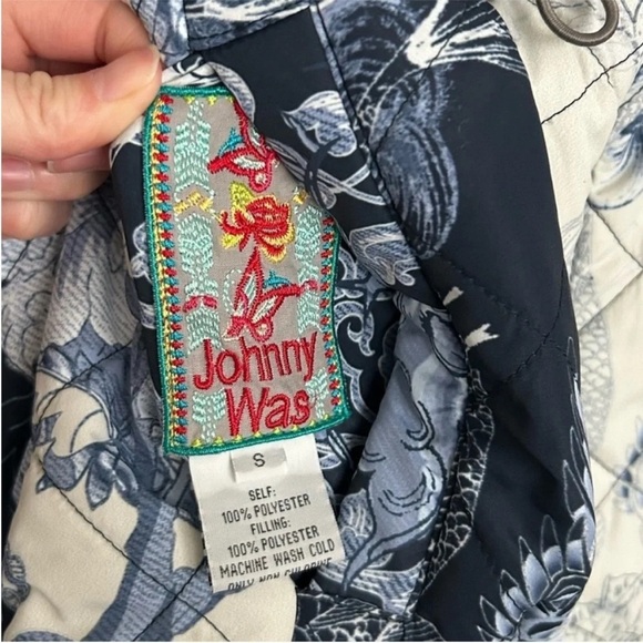 Johnny Was Neutra Reversible Floral Parka Puffer Jacket - Picture 11 of 11